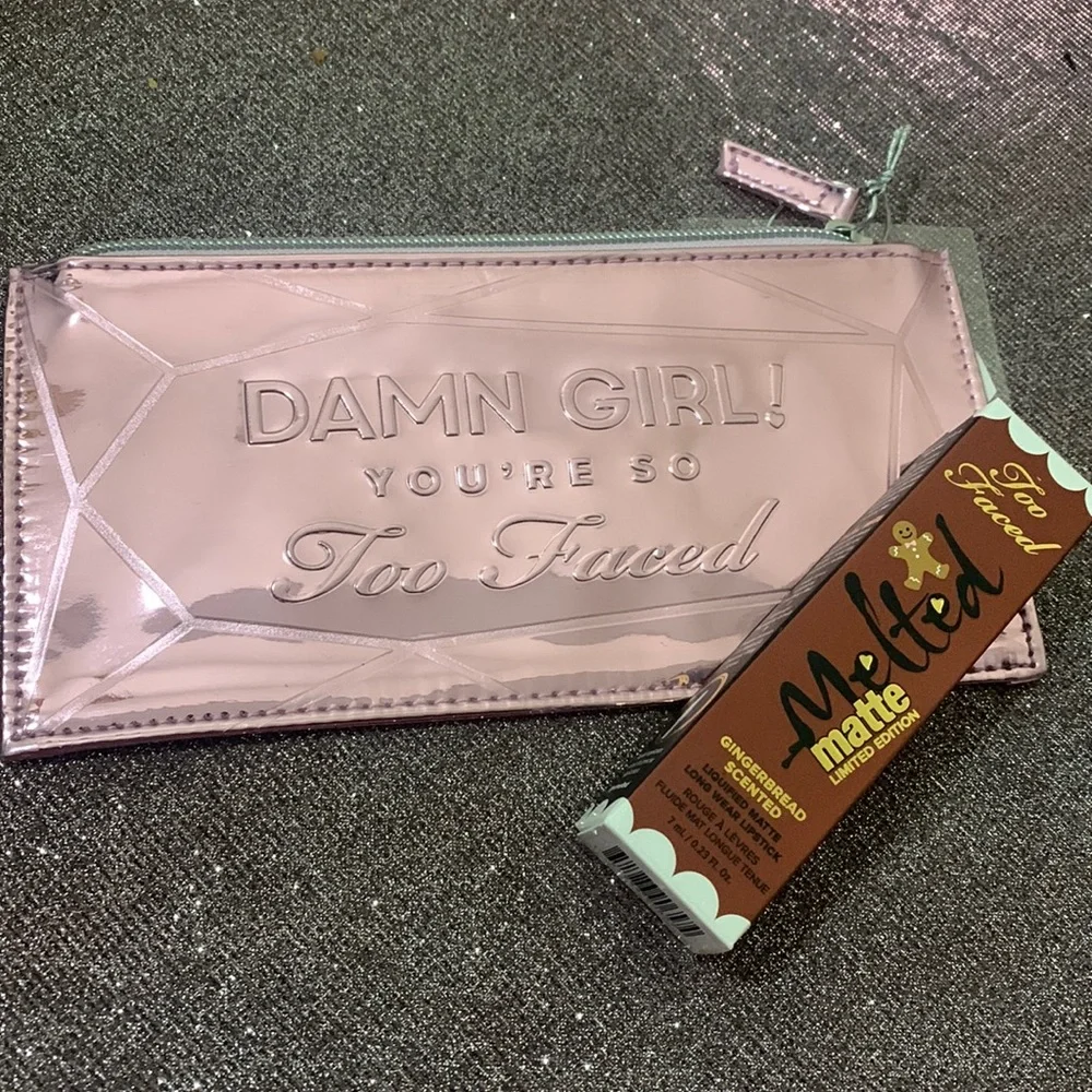 Too Faced “Damn Girl‎ You're so Too Faced” Makeup bag